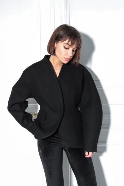 Пальто-пиджак приталенное GARCHIT, цвет: Черный, GARPaltPrBl купить онлайн