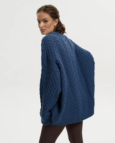 Свитер DEDULYA BLUE YONS, цвет: синий,  купить онлайн