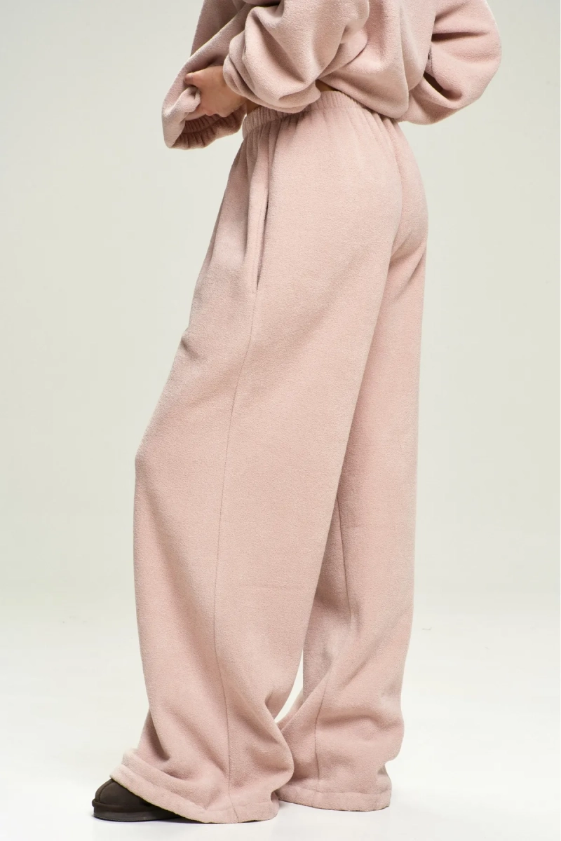 Брюки из плюша с начесом Pink Erist store, цвет: розовый, НФ-00002862 купить онлайн