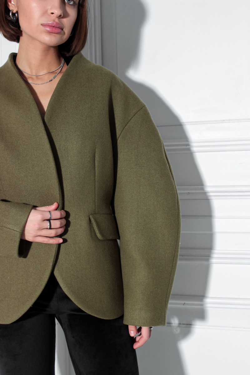 Пальто-пиджак приталенное GARCHIT, цвет: хаки, GARPaltPrKh купить онлайн