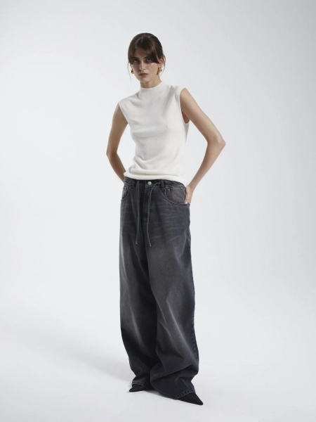 Джинсы boyfriend PAPAYA, цвет: графит, FW2407JE04BF со скидкой купить онлайн