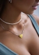 Серебряное колье сердце "Folio" gold SBLESKOM, цвет: позолота, 21061 купить онлайн