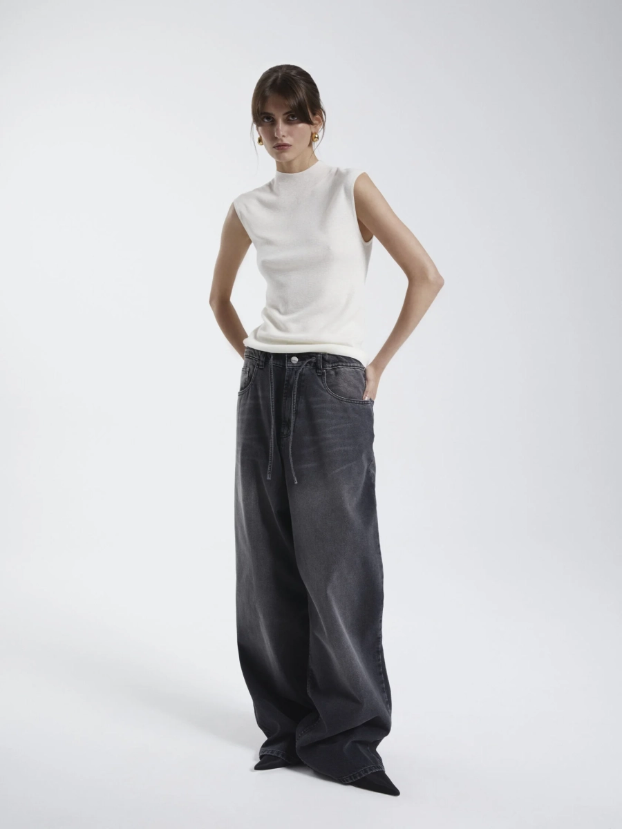 Джинсы boyfriend PAPAYA, цвет: графит, FW2407JE04BF со скидкой купить онлайн