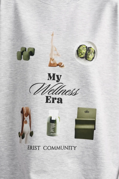 Футболка Велнесс эра Erist store, цвет: серый меланж, НФ-00003529 купить онлайн
