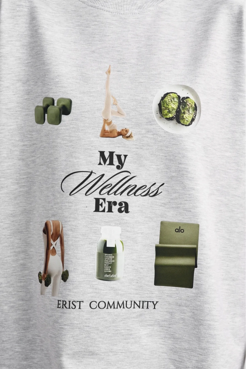 Футболка Велнесс эра Erist store, цвет: серый меланж, НФ-00003529 купить онлайн