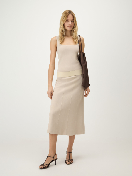 Юбка А-силуэта Conso, цвет: бежевый, KUL 260714 - светло-бежевый купить онлайн