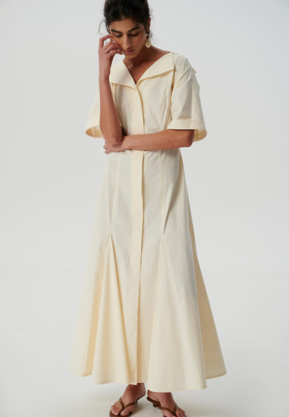 Платье из хлопка CHUBA, цвет: молочный, dress_primrose купить онлайн