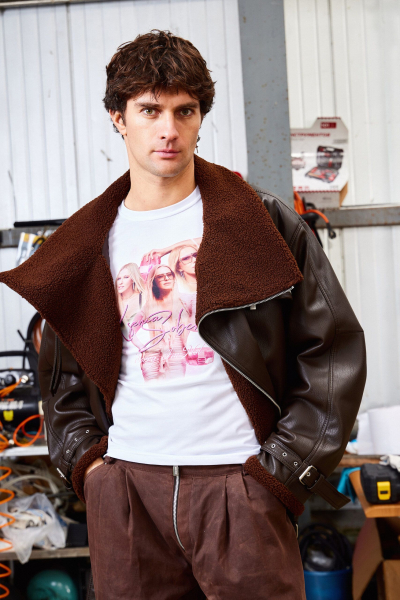 Куртка LEATHER BELTS FIT SORRY, I’M NOT, цвет: коричневый,  купить онлайн