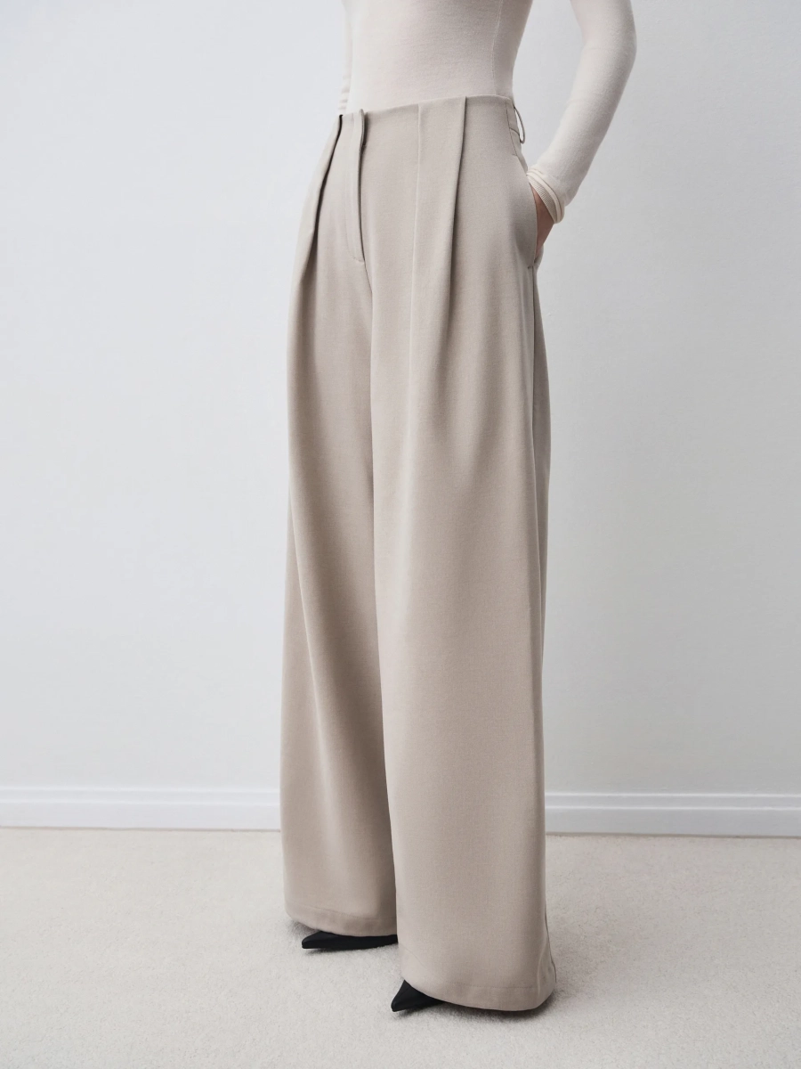 Брюки DIEGO ANNA PEKUN, цвет: бежевый, 50.2549.110 купить онлайн