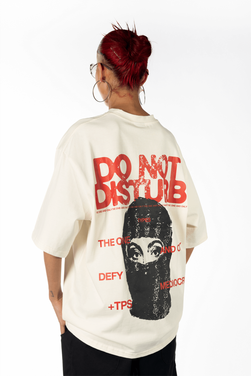 Футболка White "Do not disturb" types, цвет: белый,  купить онлайн