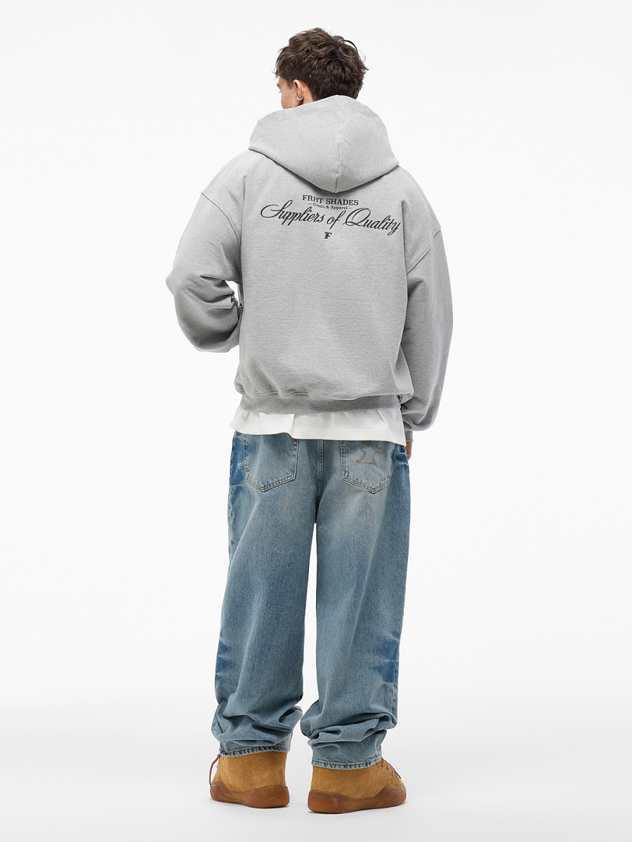 Худи на молнии "Оттенки" FRHT&OUT OF REACH, цвет: меланж, HDZPSHDSMLG купить онлайн