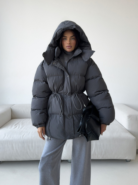 Пуховик приталенный