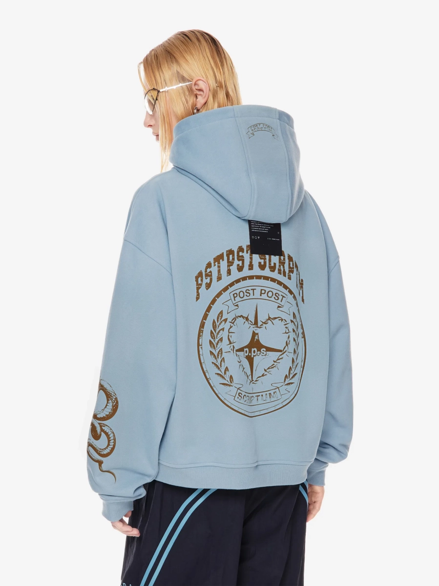 Худи с принтом POST POST SCRIPTUM, цвет: серый, 1125.002.00.05.346 купить онлайн