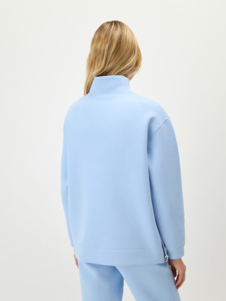 Свитшот из неофутера Conso, цвет: голубой, SW 260419 - голубой купить онлайн