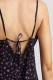 Платье мини на регулируемых бретелях Floral Black