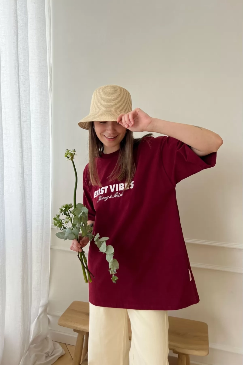 Футболка YOUNG&RICH Wine Erist store, цвет: Бордовый, НФ-00002372 купить онлайн