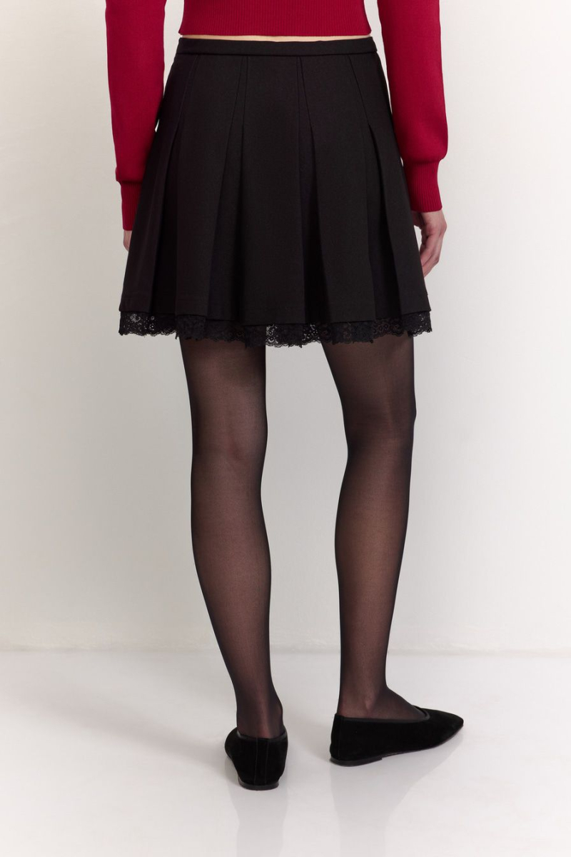 Юбка с кружевной отделкой TOPTOP, цвет: Черный, TT.071.17757.900 купить онлайн