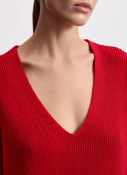 Джемпер с V-образным вырезом ALL WE NEED, цвет: красный, 2603W3545-07 купить онлайн