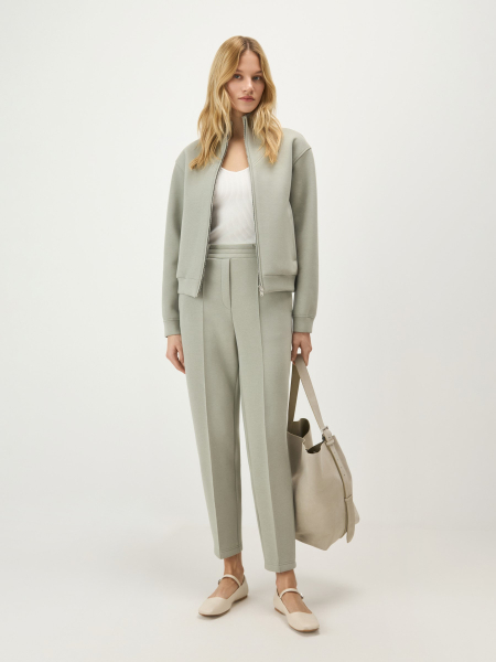 Свитшот из неофутера Conso, цвет: зеленый, SW 260418 - зеленый купить онлайн