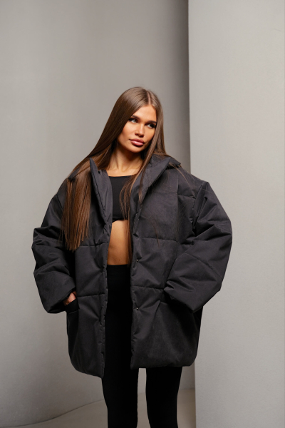 Пуховик SOFT MINI, цвет: Черный, НФ-00000449 купить онлайн