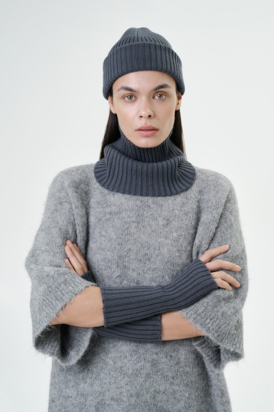 Митенки трикотажные 3D KNIT Mankova, цвет: графитовый SH006 купить онлайн