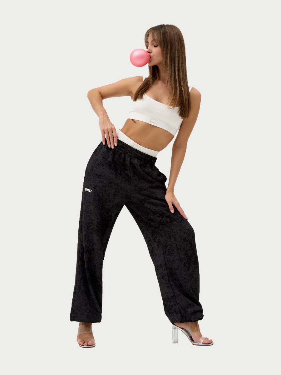 Брюки с застёжкой ONSI, цвет: black velur,  купить онлайн