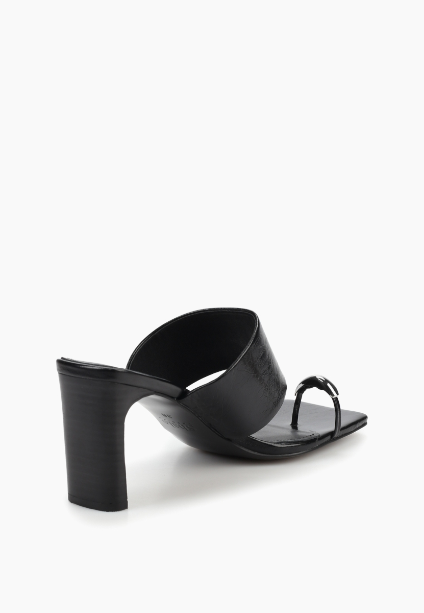 Мюли из натуральной кожи SBALO, цвет: Черный SJD6 купить онлайн