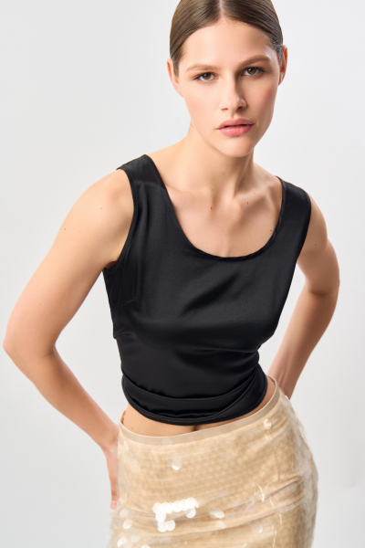 Топ без рукавов Maliha FASHION REBELS, цвет: Черный FR24SS1TP100W700BL купить онлайн