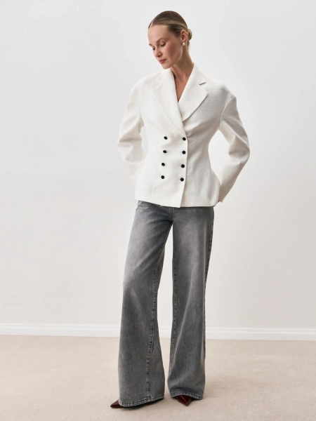 Джинсы WIDELEG ANNA PEKUN, цвет: серый, 53.2477.805 купить онлайн