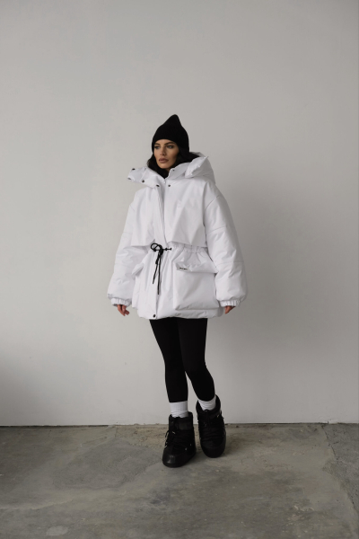 Парка утепленная MINI, цвет: белый, НФ-00000308 купить онлайн