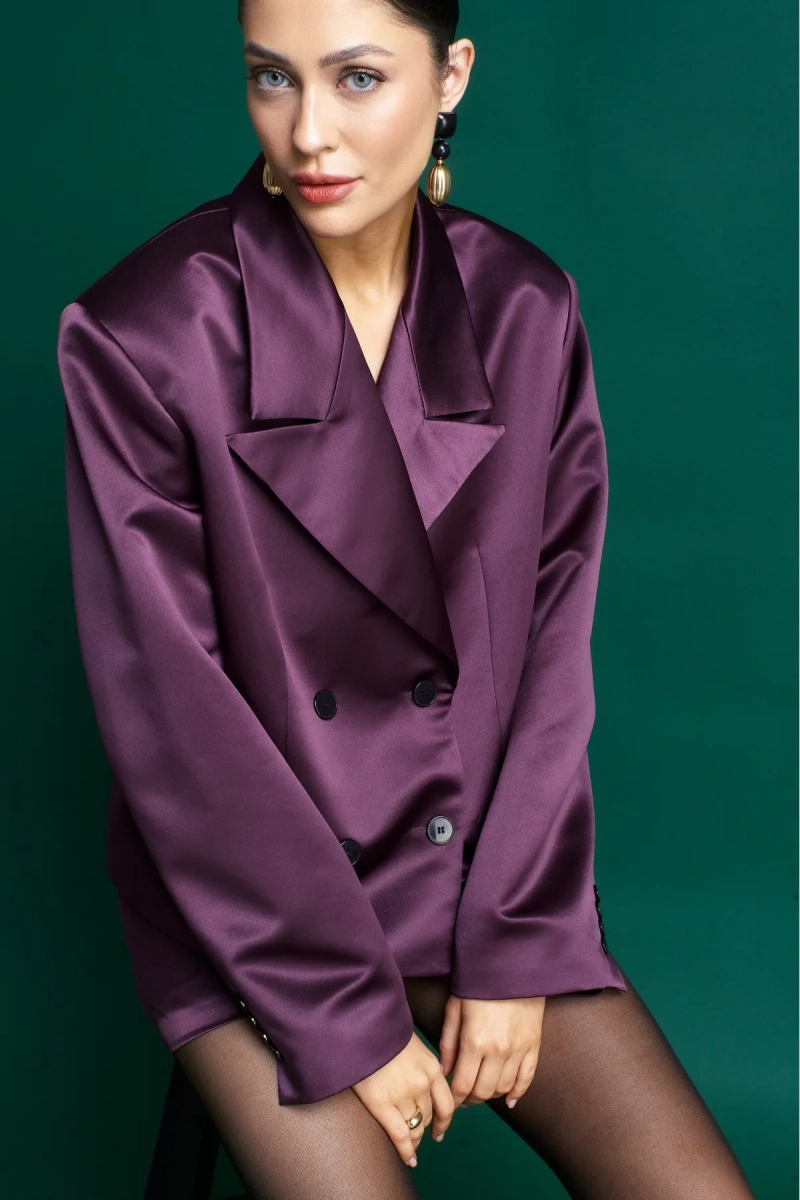 Жакет атласный Plum