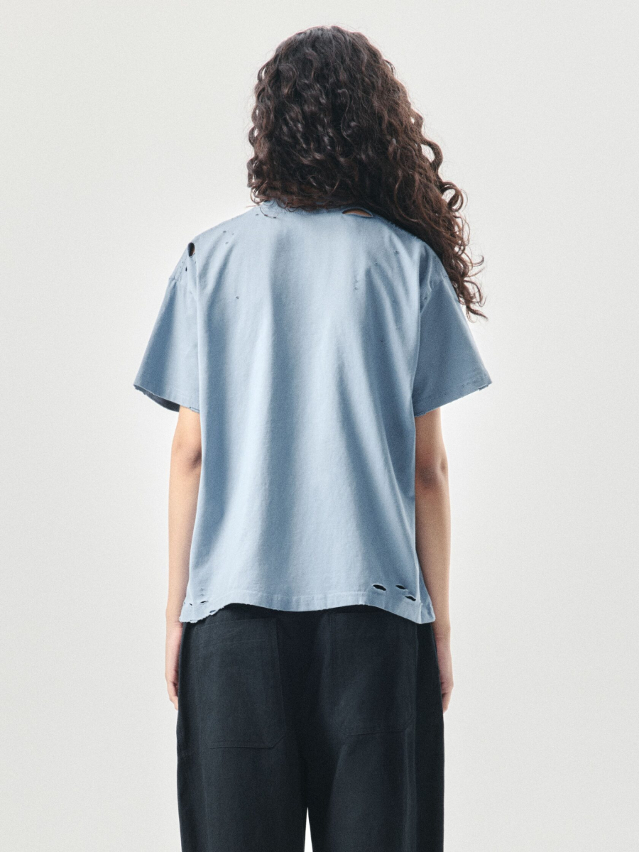 Футболка с принтом NAIPACHE, цвет: синий, 2611004200 купить онлайн