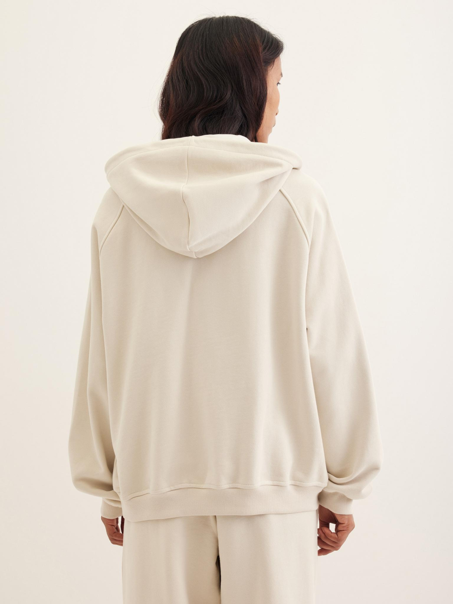 Худи из футера на молнии Chaika, цвет: Светло-серый, AW25HO03-11 купить онлайн