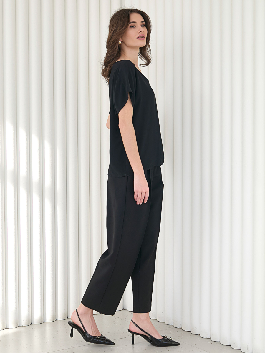 Блуза с цельнокроенным рукавом I.B.W., цвет: Черный, BL022 купить онлайн