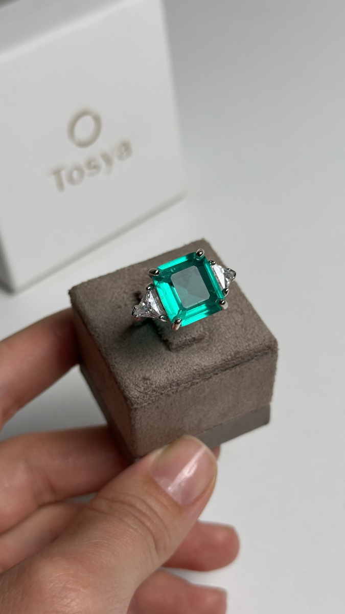 Кольцо Tosya Store, цвет: серебро SR-B02641C3 |новая коллекция купить онлайн