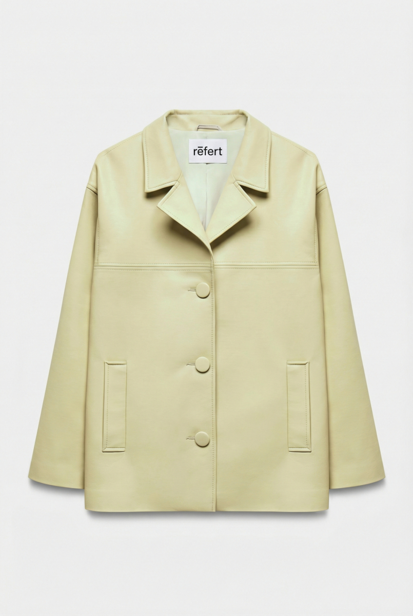 Жакет из экокожи