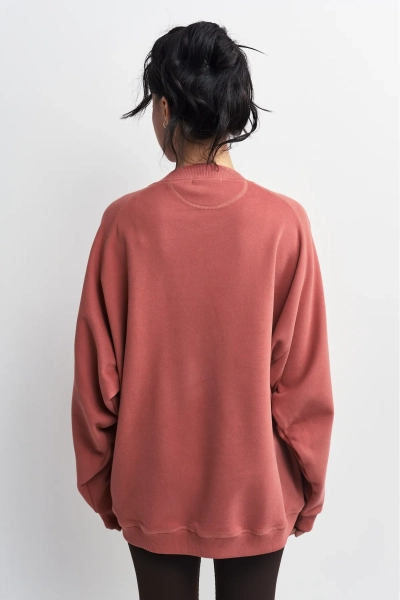 Свитшот винтажный Erist store, цвет: терракотовый, НФ-00003405 купить онлайн