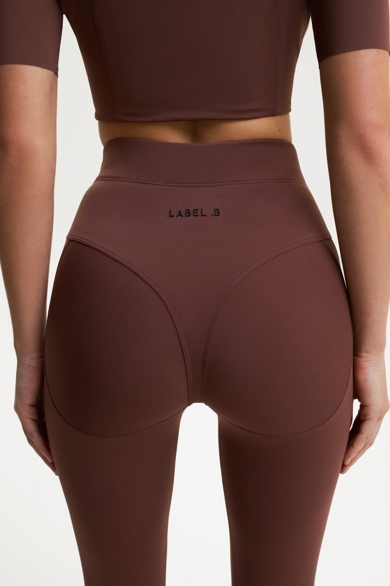 Легинсы с рельефами LABEL .B & TOUSSUN Label .B, цвет: коричневый,  купить онлайн
