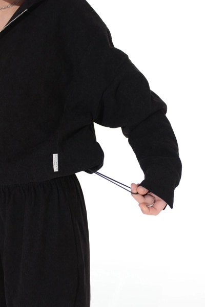 Бомбер из вельвета GARCHIT, цвет: Черный, GARVelvBombBla купить онлайн