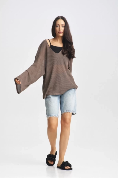 Лонгслив вязаный Brown Erist store, цвет: коричневый НФ-00002363 |новая коллекция купить онлайн