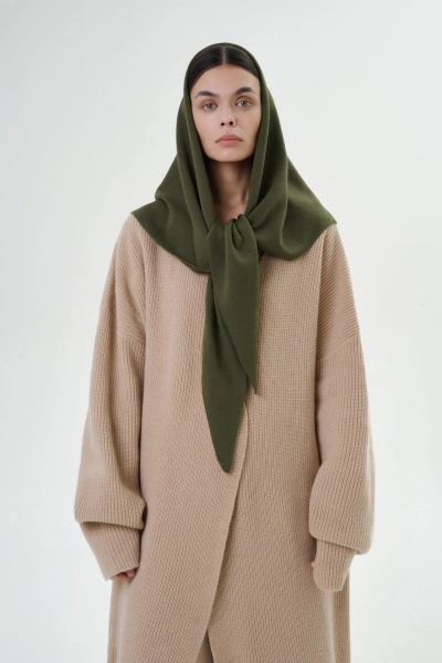 Базовая косынка Mankova, цвет: оливковый SH014 купить онлайн