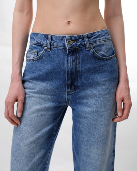 Джинсы straight ASYA SEMYONOVA, цвет: blue, 00-00002039 купить онлайн