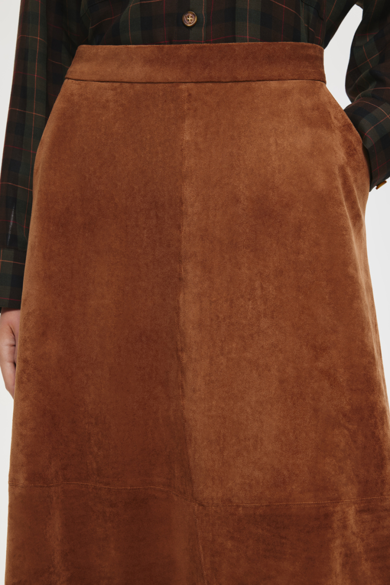 Юбка из экозамши DREAMS BY ALENA AKHMADULLINA, цвет: оранжевый, 225102100204282/132000 купить онлайн