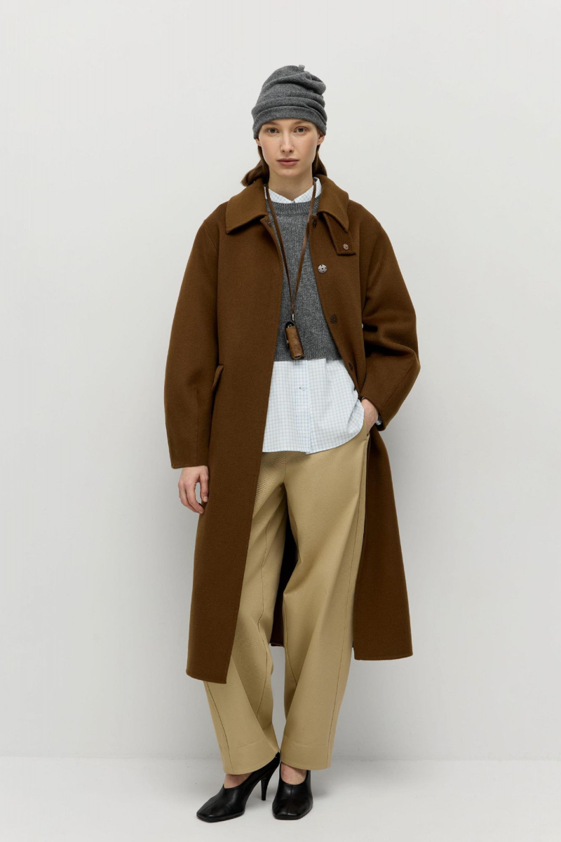 Пальто из шерсти мериноса