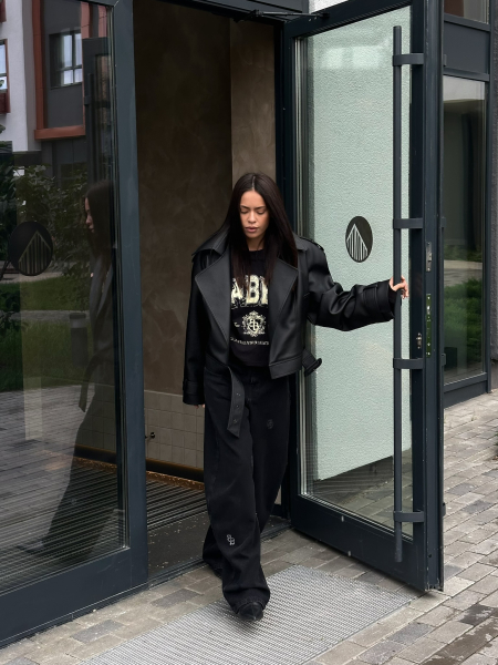Лонгслив укороченный BLACK Label .B, цвет: black,  купить онлайн