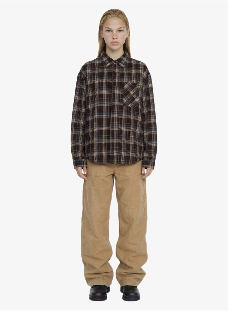 Рубашка в клетку F | ABLE, цвет: коричневый, SHRT-FBL-NSLTD-BRWN купить онлайн