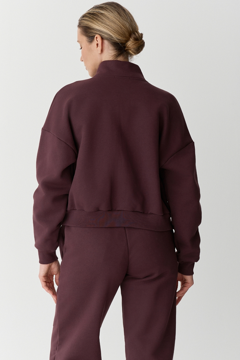 Толстовка на молнии утепленная Ricoco, цвет: Бордовый, 6097/3 купить онлайн