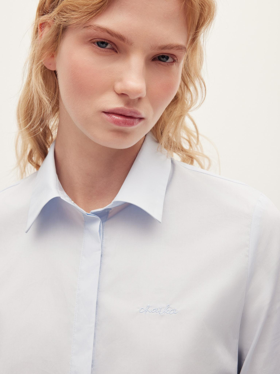 Рубашка приталенная Chaika, цвет: голубой, AW25BL02-23 купить онлайн