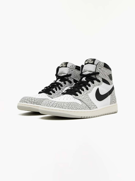 Кроссовки Nike Air Jordan 1 Retro High OG shvetsov store, цвет: white cement DZ5485-052 купить онлайн
