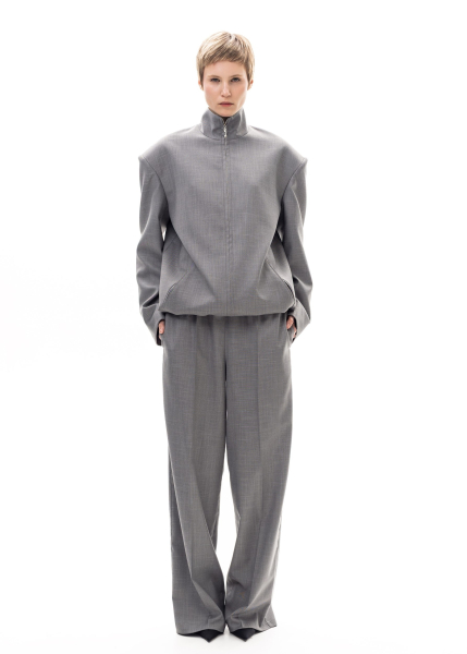 Брюки из костюмной ткани ASYA SEMYONOVA, цвет: grey, 00-00002573 купить онлайн